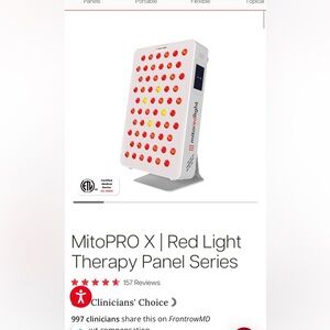 MitoPRO 300X red light panel - NEW